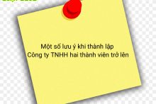 Một số lưu ý khi thành lập công ty TNHH hai thành viên trở lên tại Thanh Hóa