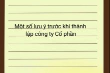 Những lưu ý trước khi thành lập công ty cổ phần tại Thanh Hóa