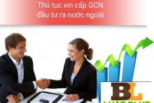 Thủ tục cấp giấy chứng nhận đăng ký đầu tư ra nước ngoài tại Thanh Hóa