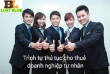 Trình tự thủ tục cho thuê doanh nghiệp tư nhân tại Thanh Hóa